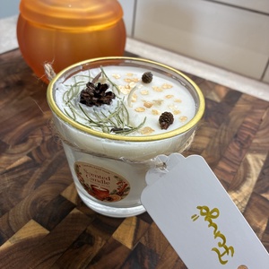 Fenyő illatú szójaviasz gyertya (220 ml) - otthon & életmód - gyertya, illat, aroma - gyertya - Meska.hu