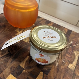 Pumpkin spice illatú szójaviasz gyertya (200 ml) - Meska.hu