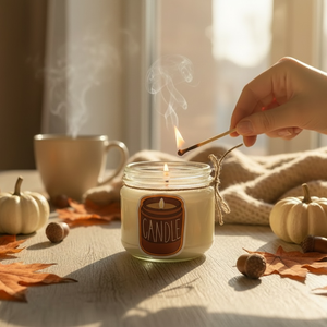 Mézeskalács illatú szójaviasz gyertya (200 ml) - Meska.hu