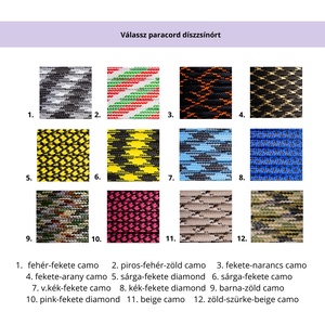 Nyakörv szett- Fekete-fehér camo paracord fonással  - otthon & életmód - kisállatoknak - kutyáknak - kutya nyakörv, póráz szett - Meska.hu