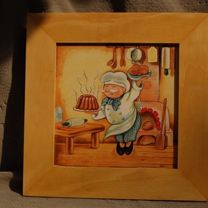 KONYHAI KÉP SZETT 2 db-os - otthon & életmód - konyhafelszerelés, tálalás - konyhai dekoráció - konyhai dísz - Meska.hu