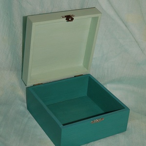 Teás doboz - Város esőben 4 rekeszes - otthon & életmód - tárolás & rendszerezés - doboz - Meska.hu