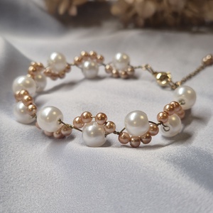 Egyedi kézzel készült gyöngy karkötő, Ékszer, Karkötő, Gyöngyös karkötő, Ékszerkészítés, MESKA