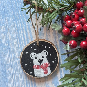 Fakorong karácsonyfa dísz - macis - karácsony - karácsonyi lakásdekoráció - karácsonyfadíszek - Meska.hu