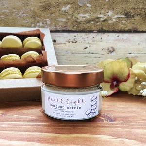 Vaníliás macaron szójagyertya CLASSIC - Meska.hu