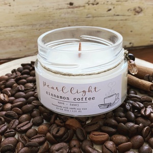 Cinnamon Coffee szójagyertya CLASSIC - otthon & életmód - gyertya, illat, aroma - gyertya - Meska.hu