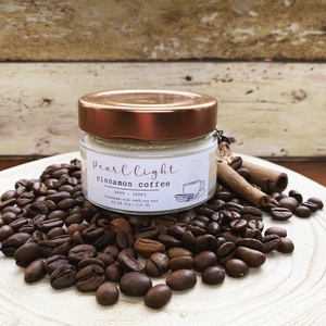 Cinnamon Coffee szójagyertya CLASSIC, Otthon & Életmód, Gyertya, illat, aroma, Gyertya, Gyertya-, mécseskészítés, MESKA