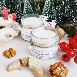White Christmas Cookies 75 ml - karácsony - karácsonyi lakásdekoráció - karácsonyi illatgyertya, mécses - Meska.hu