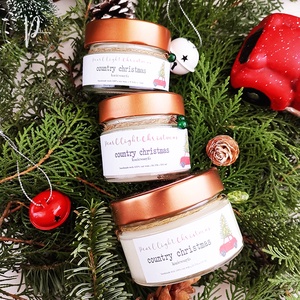Country Christmas 75 ml - karácsony - karácsonyi lakásdekoráció - karácsonyi illatgyertya, mécses - Meska.hu