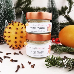 Orange Village 100 ml - karácsony - karácsonyi lakásdekoráció - karácsonyi illatgyertya, mécses - Meska.hu