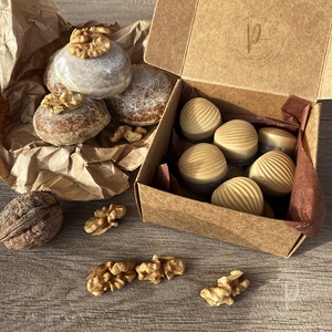 Walnut Kisses - illatviasz - karácsony - karácsonyi lakásdekoráció - karácsonyi illatgyertya, mécses - Meska.hu