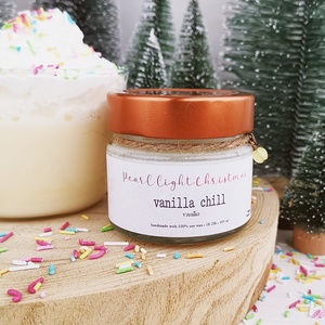 Vanilla Chill 100 ml - karácsony - karácsonyi lakásdekoráció - karácsonyi illatgyertya, mécses - Meska.hu