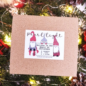 Elf Box I. - ajándékcsomag, Karácsony, Karácsonyi lakásdekoráció, Karácsonyi illatgyertya, mécses, Gyertya-, mécseskészítés, MESKA