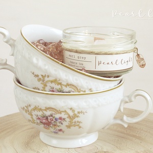 Earl Grey szójagyertya MINI, Otthon & Életmód, Gyertya, illat, aroma, Gyertya, Gyertya-, mécseskészítés, MESKA