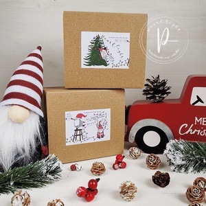 Elf Box VII. ajándékcsomag - karácsony - karácsonyi lakásdekoráció - karácsonyi illatgyertya, mécses - Meska.hu