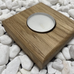 Tölgy fa mécsestartó - otthon & életmód - gyertya, illat, aroma - mécses és mécsestartó - Meska.hu