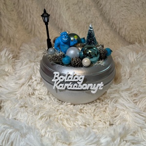Szörny Rt. figura karácsonyi asztaldiísz, Karácsony, Adventi díszek, Adventi koszorú, Mindenmás, MESKA