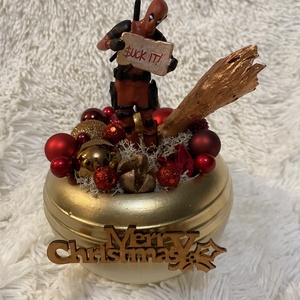 Deadpool.  Karácsonyi asztal disz , Karácsony, Adventi díszek, Adventi koszorú, Mindenmás, MESKA
