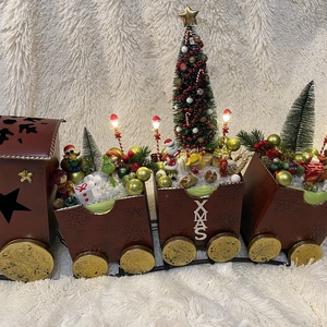 Grincs. Karácsonyi vonat ki falva - karácsony - adventi díszek - adventi koszorú - Meska.hu