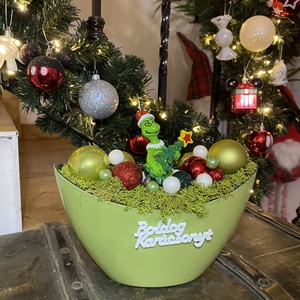 Grincs  Karácsonyi asztal disz , Karácsony, Adventi díszek, Adventi koszorú, Mindenmás, MESKA
