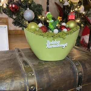 Grincs  Karácsonyi asztal disz  - karácsony - adventi díszek - adventi koszorú - Meska.hu