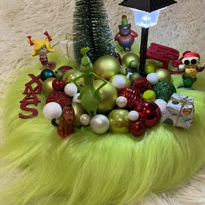 Grincs  Karácsonyi koszorú  - karácsony - adventi díszek - adventi koszorú - Meska.hu