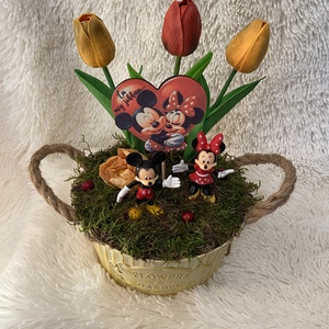  Disney Mickey , Minnie asztal disz  - otthon & életmód - dekoráció - virágdísz és tartó - virágtartó - Meska.hu