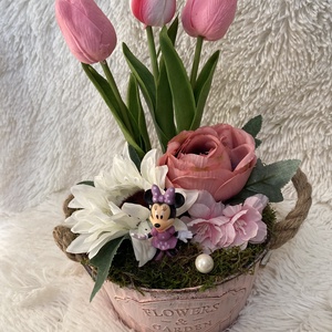  Disney Mickey  Minnie asztal disz  - otthon & életmód - dekoráció - virágdísz és tartó - virágtartó - Meska.hu