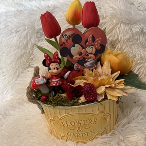  Disney Minnie  asztal disz  - otthon & életmód - dekoráció - virágdísz és tartó - virágtartó - Meska.hu