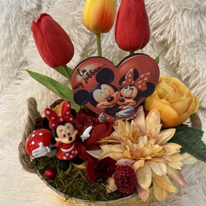  Disney Minnie  asztal disz  - otthon & életmód - dekoráció - virágdísz és tartó - virágtartó - Meska.hu