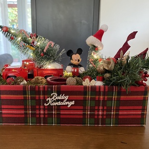 Disney Minnie Egér karácsonyi asztal disz  - karácsony - karácsonyi lakásdekoráció - karácsonyfadíszek - Meska.hu
