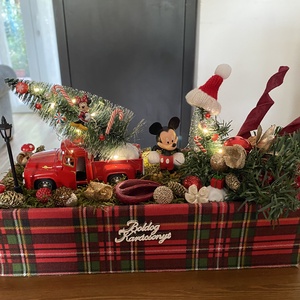 Disney Minnie Egér karácsonyi asztal disz  - karácsony - karácsonyi lakásdekoráció - karácsonyfadíszek - Meska.hu