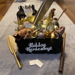 Harry Potter karácsonyi asztal disz  - karácsony - karácsonyi lakásdekoráció - karácsonyfadíszek - Meska.hu