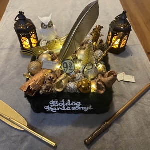 Harry Potter karácsonyi asztal disz  - karácsony - karácsonyi lakásdekoráció - karácsonyfadíszek - Meska.hu