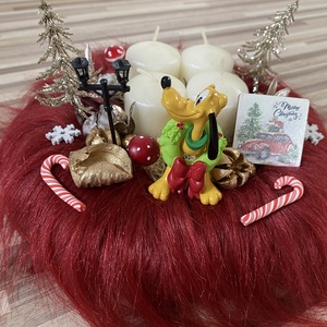Disney Plútó karácsonyi advent koszorú - karácsony - karácsonyi lakásdekoráció - karácsonyfadíszek - Meska.hu
