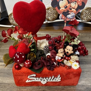 Disney Minnie és Mickey asztal disz  - otthon & életmód - dekoráció - ajtó- és ablak dekoráció - ablakdísz - Meska.hu