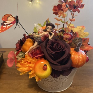  Disney tündér őszi asztal disz  - otthon & életmód - dekoráció - virágdekoráció - virágtartó - Meska.hu