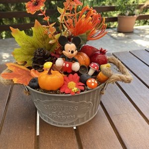 Disney Mickey őszi  asztal disz  - otthon & életmód - dekoráció - virágdísz és tartó - virágtartó - Meska.hu