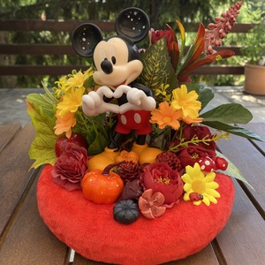 Disney Mickey  őszi   dekor - otthon & életmód - dekoráció - virágdísz és tartó - koszorú - Meska.hu