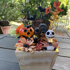  Jack Skalligton őszi halloween  - otthon & életmód - dekoráció - virágdísz és tartó - virágtartó - Meska.hu