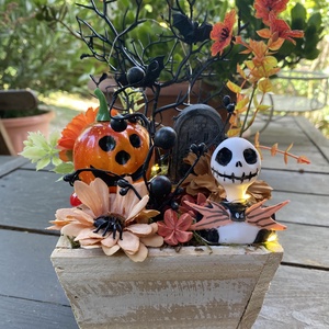  Jack Skalligton őszi halloween  - otthon & életmód - dekoráció - virágdísz és tartó - virágtartó - Meska.hu