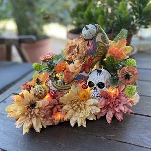 Őszi Halloween asztal disz , Otthon & Életmód, Dekoráció, Ajtó- és ablak dekoráció, Ablakdísz, Mindenmás, MESKA