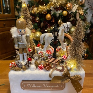 Diótörö karácsonyi asztaldísz - karácsony - adventi díszek - adventi asztaldísz - Meska.hu