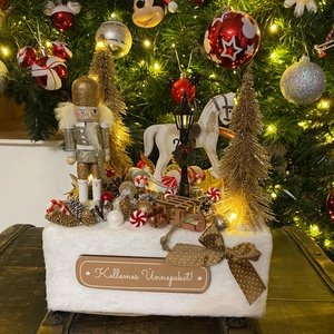 Diótörö karácsonyi asztaldísz - karácsony - adventi díszek - adventi asztaldísz - Meska.hu