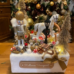 Diótörö karácsonyi asztaldísz - karácsony - adventi díszek - adventi asztaldísz - Meska.hu