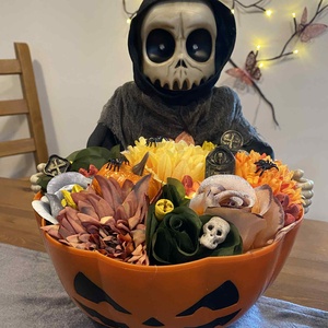   Halloween öszi  asztal disz  - otthon & életmód - dekoráció - halloween - halloweeni ajtódíszek és ablakdíszek - Meska.hu