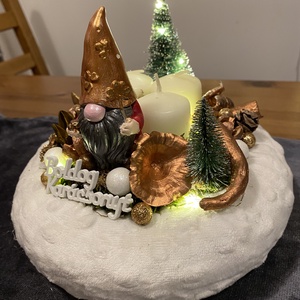 Karácsonyi advent    asztal dísz , Karácsony, Adventi díszek, Adventi koszorú, Mindenmás, MESKA