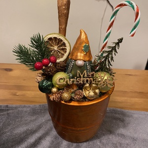 Karácsonyi asztal disz  - karácsony - karácsonyi lakásdekoráció - karácsonyi ajtódíszek - Meska.hu