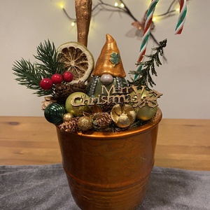 Karácsonyi asztal disz  - karácsony - karácsonyi lakásdekoráció - karácsonyi ajtódíszek - Meska.hu