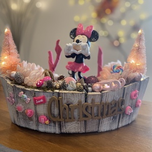  Disney Minnie karácsonyi  asztal disz  - Meska.hu